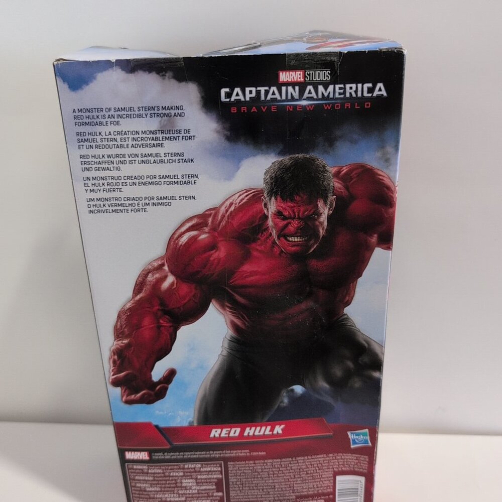 NIB Marvel Captain America Brave New World 12" RED HULK Titan Hero Damaged Box - Picture 3 of 6